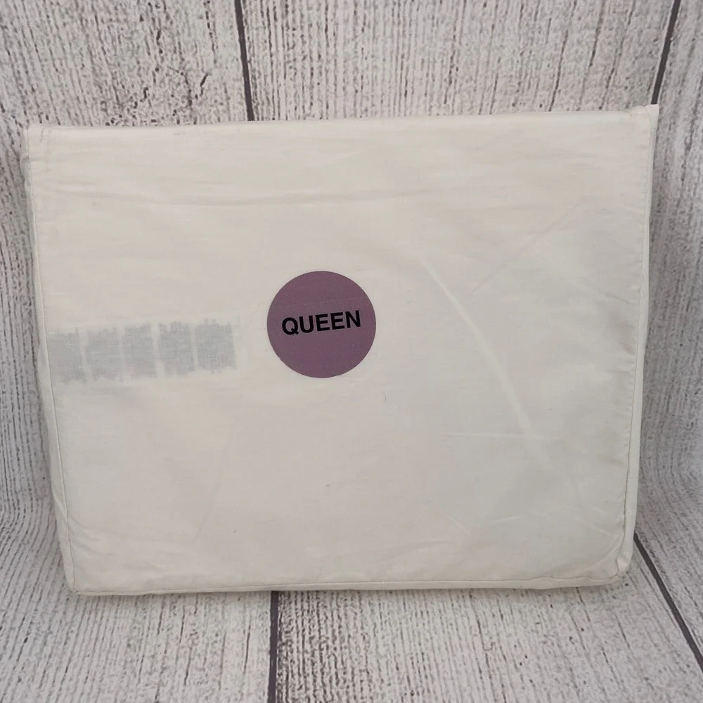 Ralph Lauren Flat Sheet Queen White Navy Blue Stripe Cotton Classic Home Bedding